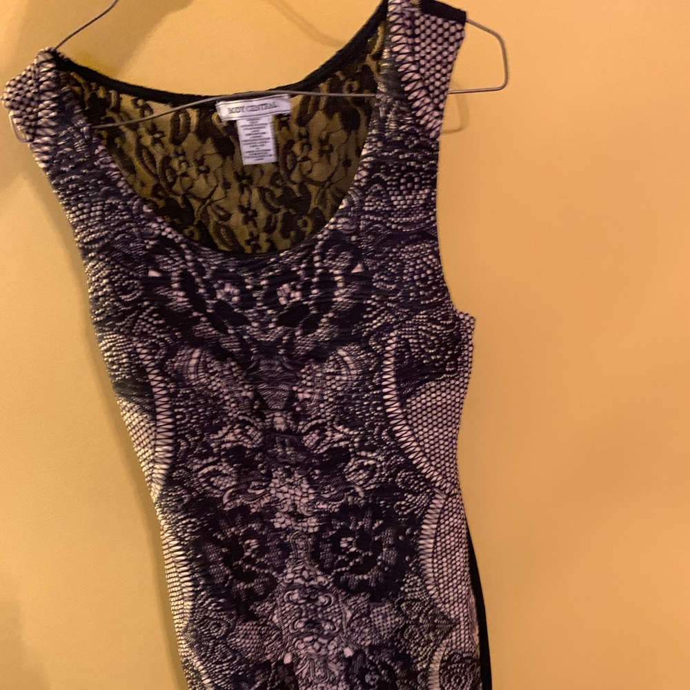 Black and gold dress